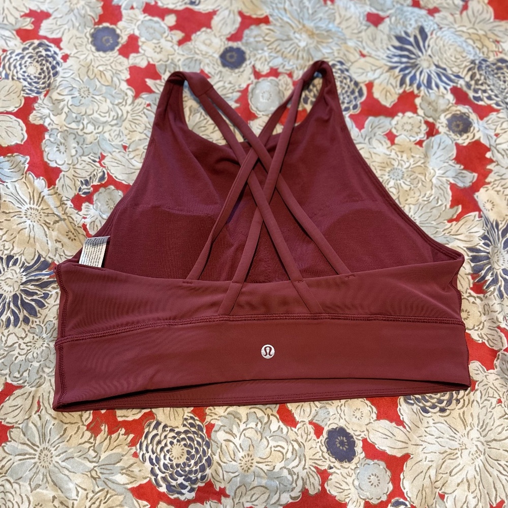 Lululemon Energy High Neck Long Line Sports Bra Size 12 B-D Cups
